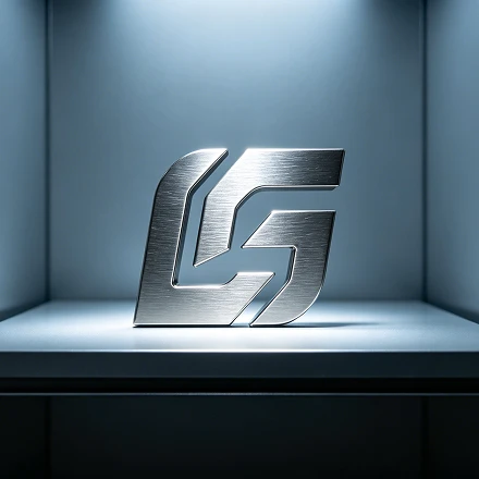 Logotipo de acero inoxidable