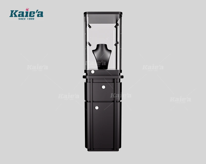 Exquisito gabinete para joyer&iacute;a de alta gama en color negro