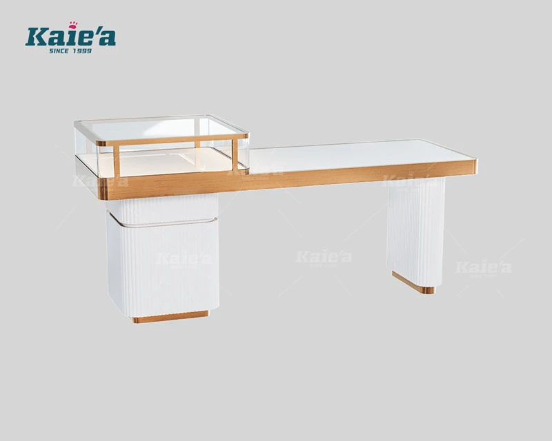 Vitrina de joyer&iacute;a de alta gama - mesa de negociaci&oacute;n