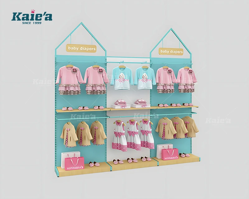 Expositor de ropa para tiendas infantiles