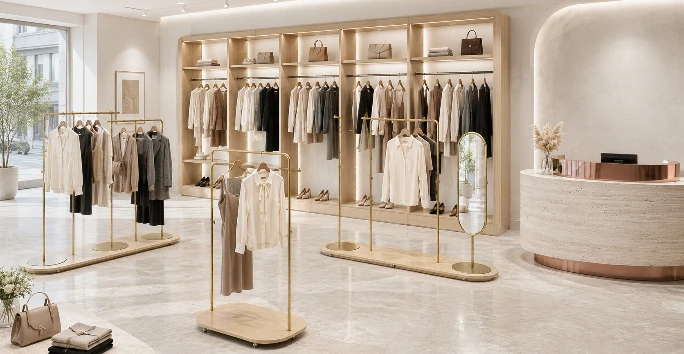 Estantes para ropa